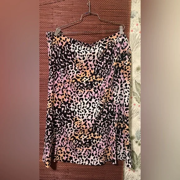 Veronica Beard Multicolor Leopard Print skirt - Picture 2 of 8